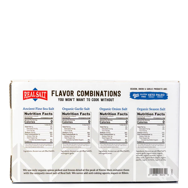 Real Salt Organic Seasoning Gift Box (4 oz. Shakers)